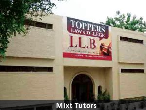 Toppers Law College - Top Law Colleges in Lahore