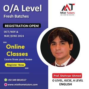 OA Level English with Sheryar Ahmed