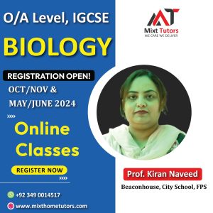 Prof. Kiran Naveed for Biology