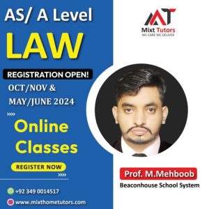 Prof. M. Mehboob for LAW